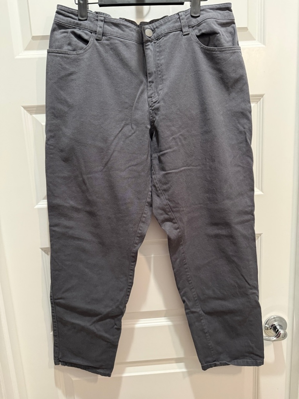 Pact Casual Straight Leg Pants in Charcoal Gray